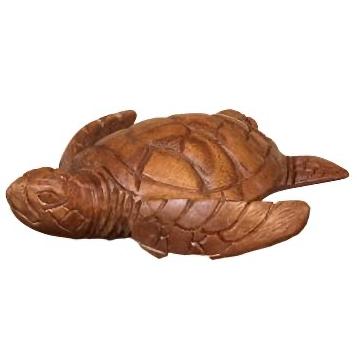 Baby Sea Turtle Wooden Figurine